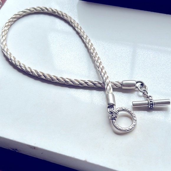 SLANE AND SLANE twisted top necklace with beaded toggle. Extremely rare. - Picture 6 of 6